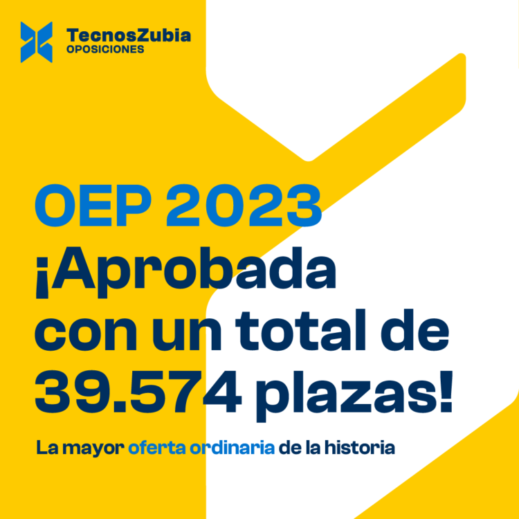 OEP 2023: desglose de plazas